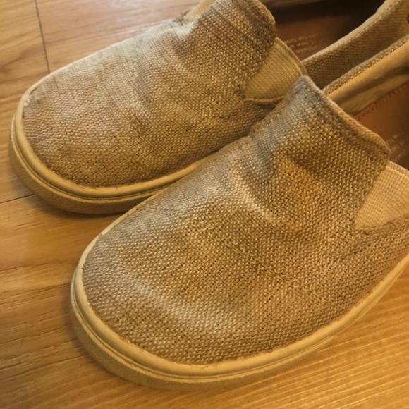 Girls burlap toms slip on sneakers - Picture 2 of 5